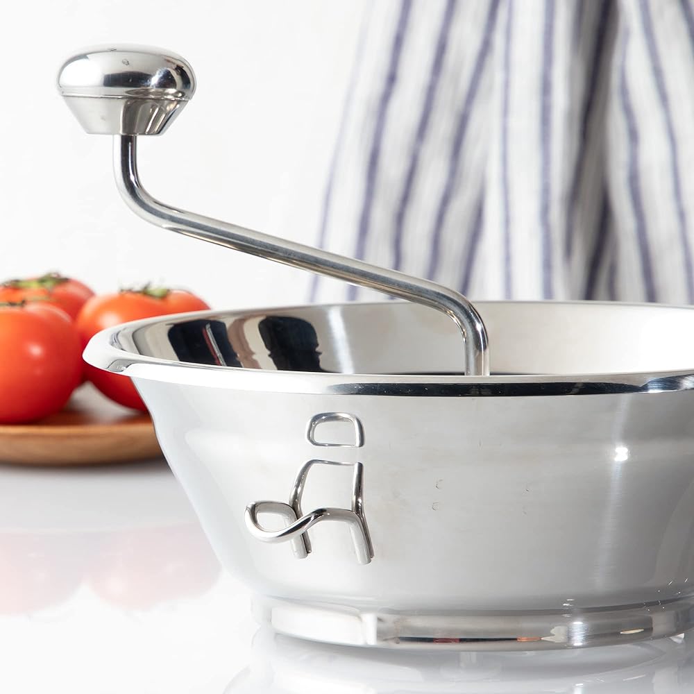 Endo Shoji TKG Strainer Stainless Steel Outer Diameter x Height (mm) 240 (393) x 85 (170) Comes with 3 replacement blades of 1.5, 2.0, 5 mm For straining vegetables (tomatoes, etc.), fruits, etc. Rust-free Made of durable stainless steel and hygienic for