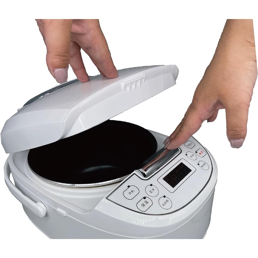 Osaka Deco Microcomputer Type Multi-functional Rice Cooker, 5 Meal Cookers, Thick Cooker, Black, 5 Types of Menu (White Rice, Early Cooking, Unwashed Rice, Brown Rice, Okayu), Steamed Cooking,