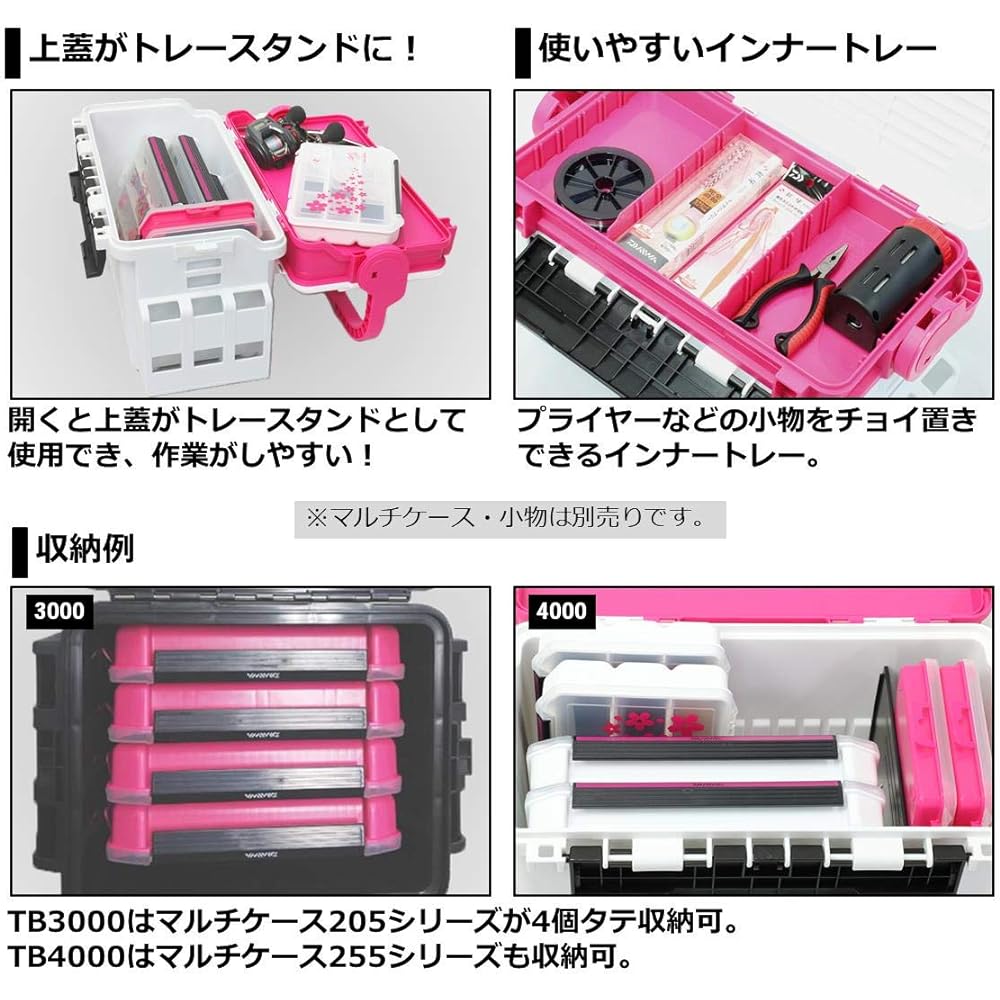 Daiwa Tackle Box TB3000/4000/5000/7000/9000 Black/Red Black/Green Various