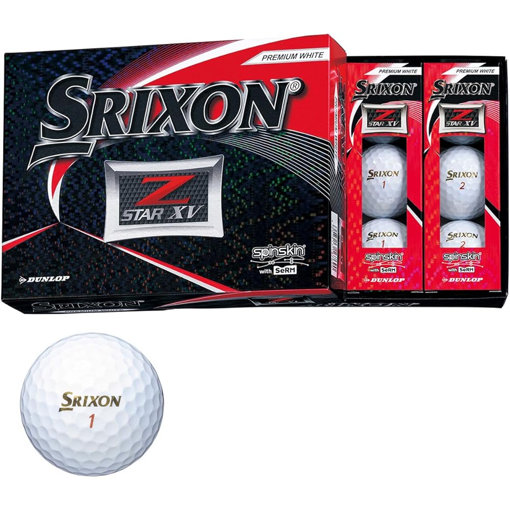 DUNLOP Golf Ball SRIXON Z-STAR XV Golf Ball 2019 Model 1 Dozen (12 pieces)