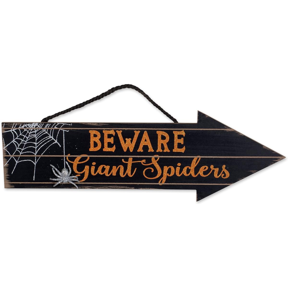 [DII] Spooky Halloween Decorations for Indoor & Front Porch Fall Home & Party Decor Collection Beware the Giant Spider Hanging Sign