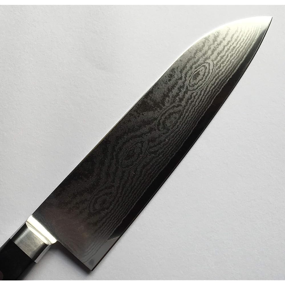 Kazuma Sawa Santoku knife Silver Total length 29.5cm Minamoto Akiri VG10 Damascus "Whirlwind" Santoku 180mm Common mouthpiece
