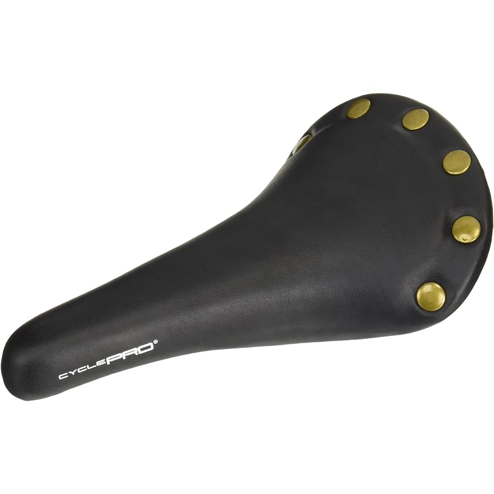 CYCLE PRO Bicycle Saddle Classic Design with Studs Compatible with Slender Frames 320g Steel Rail Road Mountain MTB Cross Bike CP-SD1221