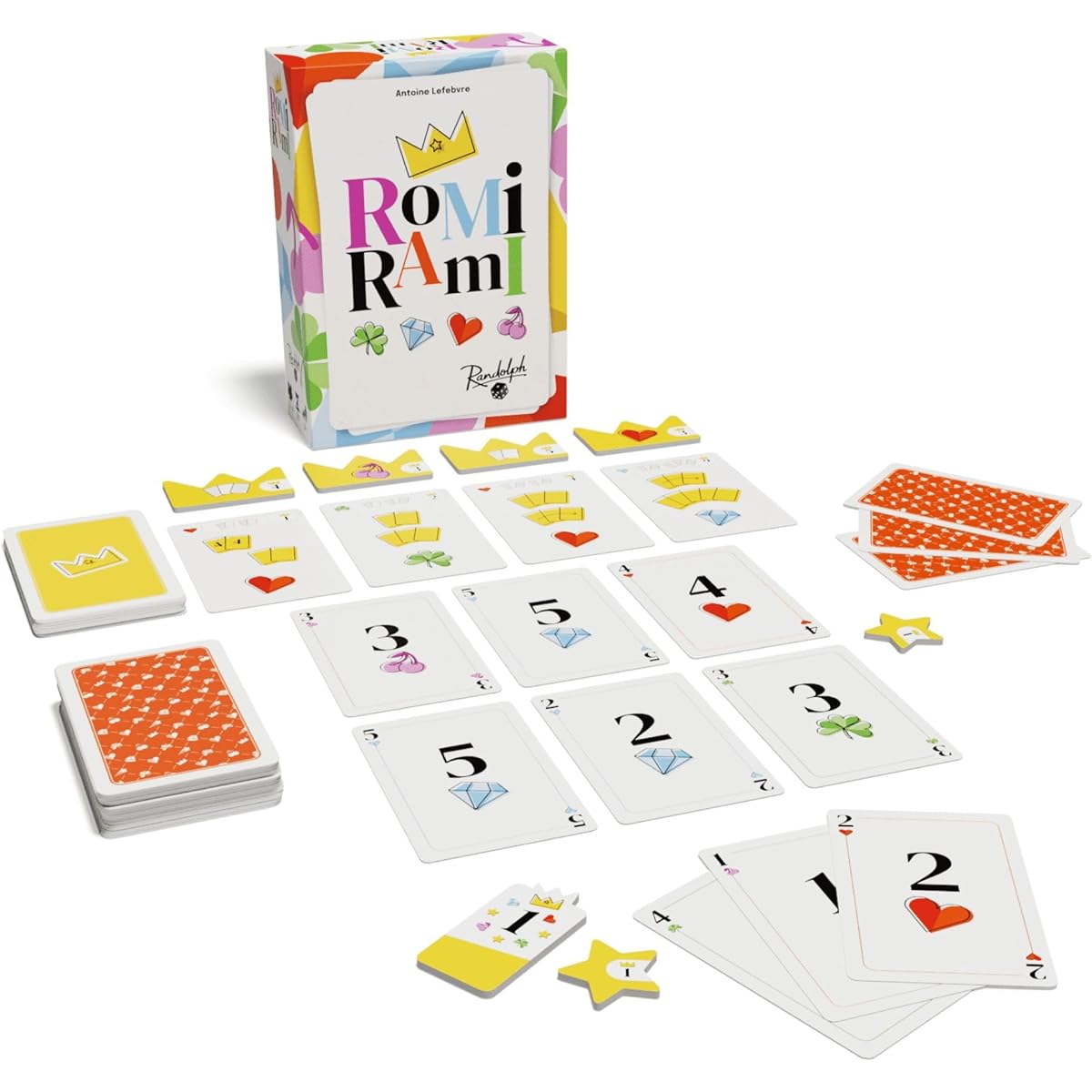 Romi Rami | Rummy-style card game | Ages 8 and up | 2-4 players | 30 minutes