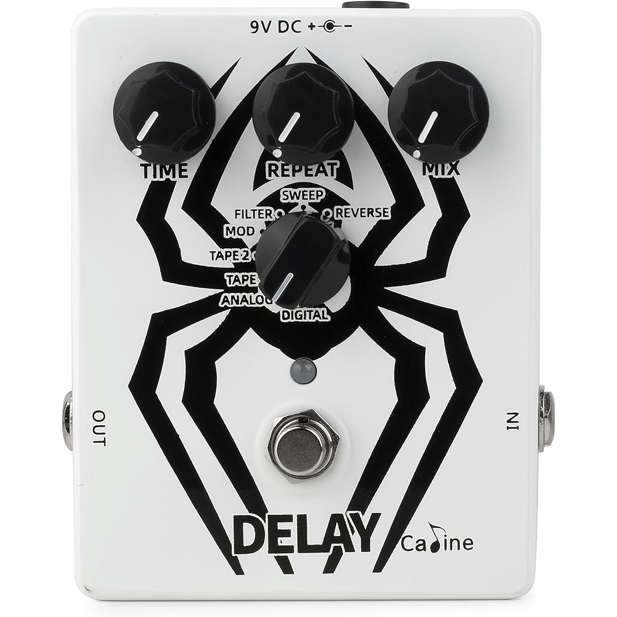 Caline CP-86 Delay Pedal Multi-Delay Digital Effect Pedal with Aluminum Alloy Housing