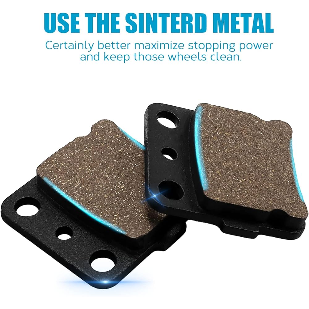 SOLLON Front & Rear Brake Pads for Yamaha Grizzly 660 YFM660 YFM660F YFM660FA 2002 2003 2004 2005 2006 2007 2008