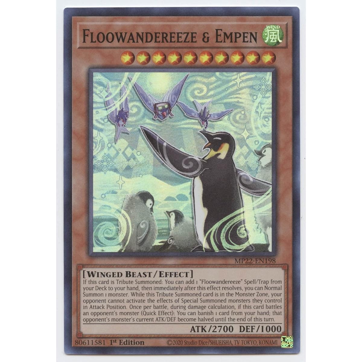 Floowandereeze & Empen - MP22-EN198 - Super Rare - First Edition.
