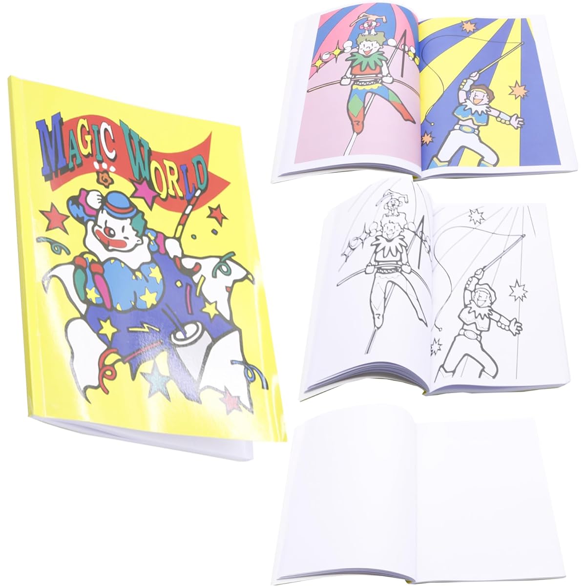 sumrica Magic 1 Piece Magic Coloring Book, Fun Magic Tricks, Magic Props Book for Kids, Teens & Adults (Large) 7.75 x 10.65 Inches