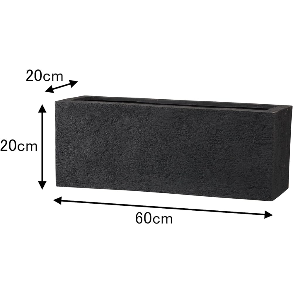 Green Pot Ligande Planter Black 60cm EB-PL873020BM