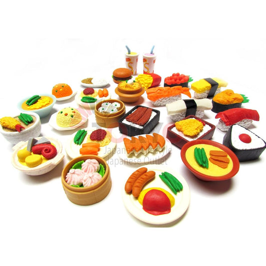 20 of assorted iwako japanese puzzle eraser - restaurant food collection