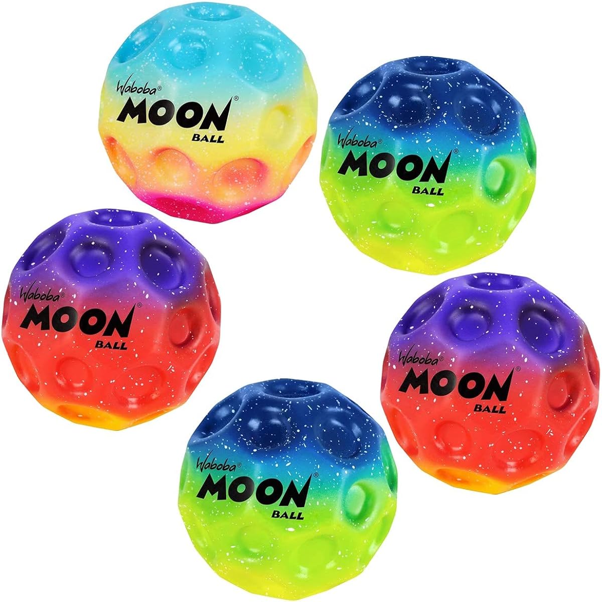Waboba Gradient Moon Balls - Assorted Colors - Set of 5