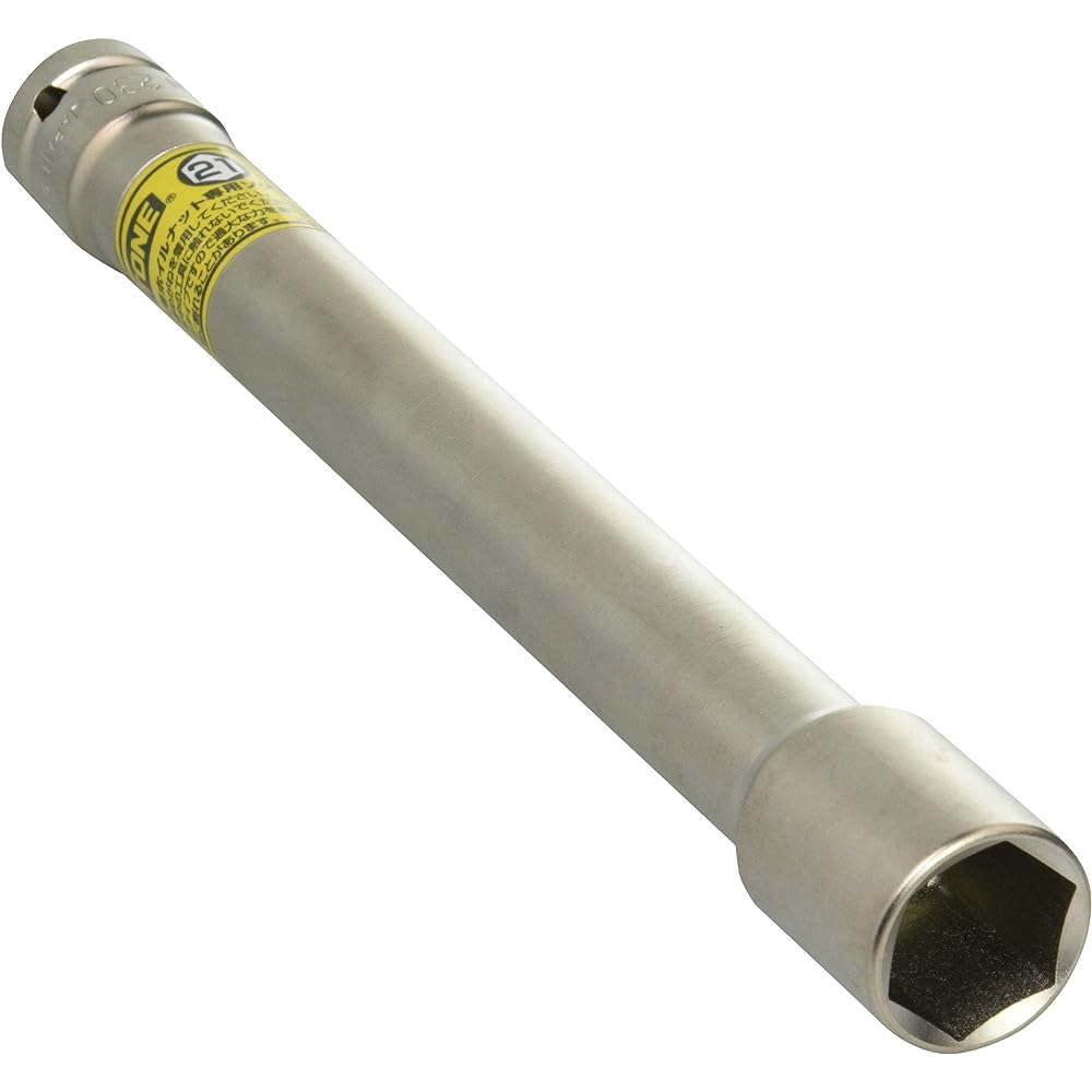 TONE Thin super long foil nut socket for impact 12.7mm [1/2"] Width across flats 21mm L-4A-21LN230