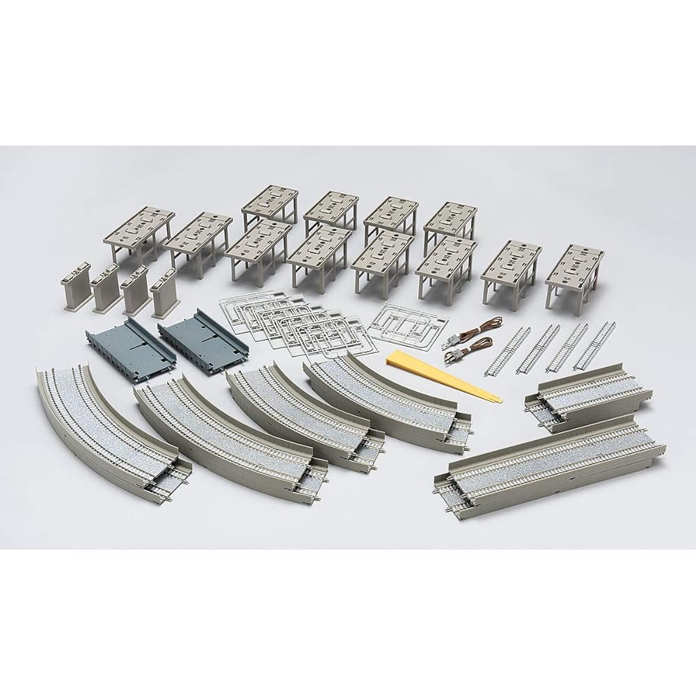 TOMYTEC TOMIX N Gauge Elevated Double Track Basic Set Rail Pattern HA 91042 Railway Model Supplies