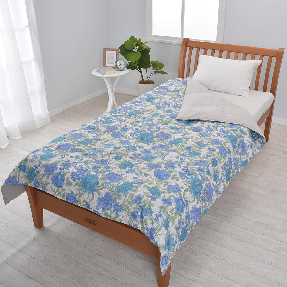 nishikawa [Nishikawa] Down blanket, feather skin comforter, single washable, 70% French duck down, soft, lightweight, blue KE01705501