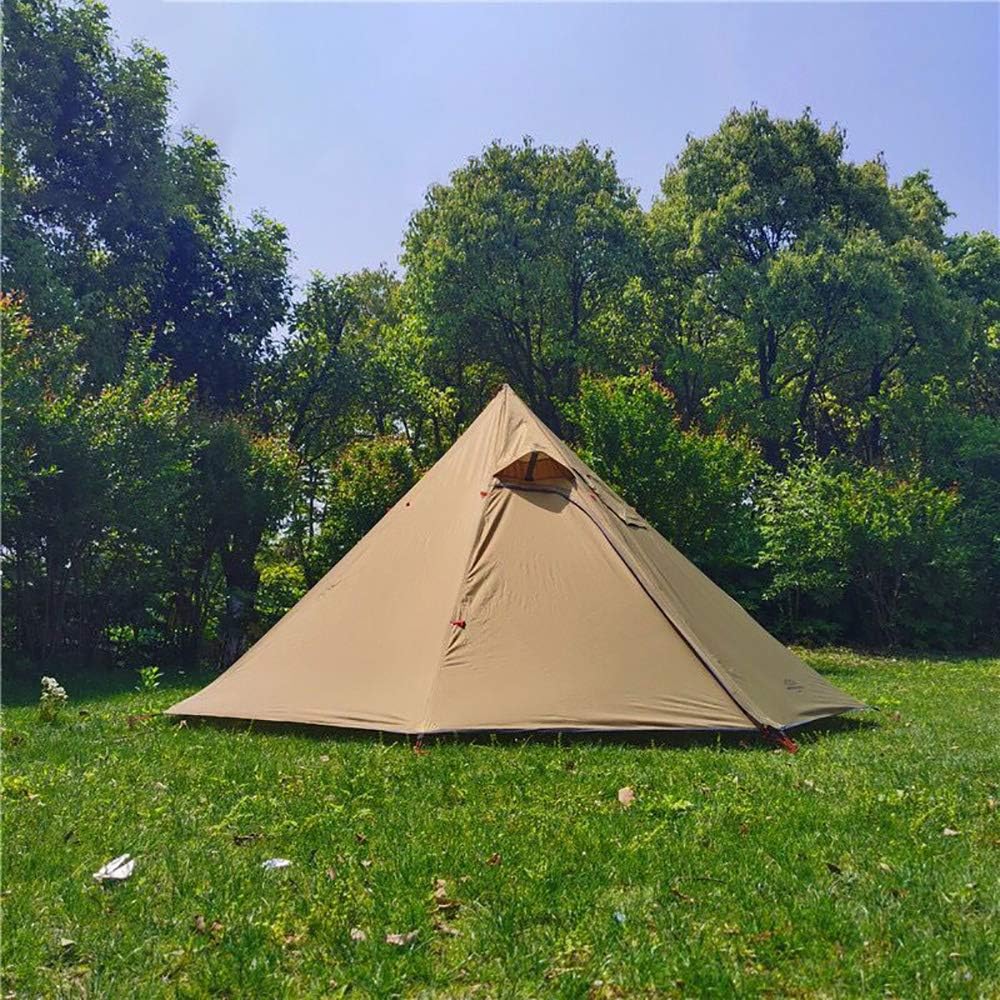 Kadahis One Pole Tent for 3-4 People, Ultra Lightweight, 1.46kg, Easy to Set Up, For Disaster Prevention, Outdoor Equipment, For Camping, Beach, Cherry Blossom Viewing, Sports Days, Mountain Climbing, Includes Chimney Hole Guard