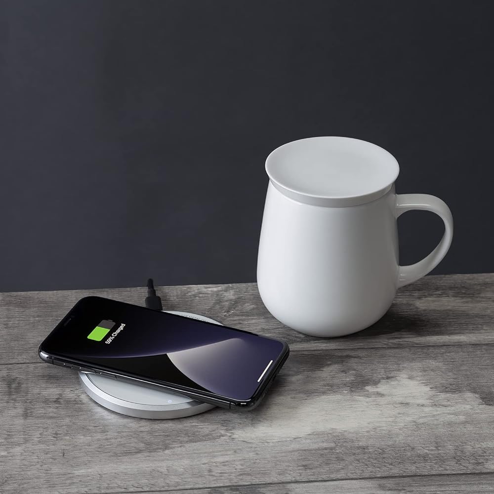Ui MUG thermal mug compatible with Qi charging (white)
