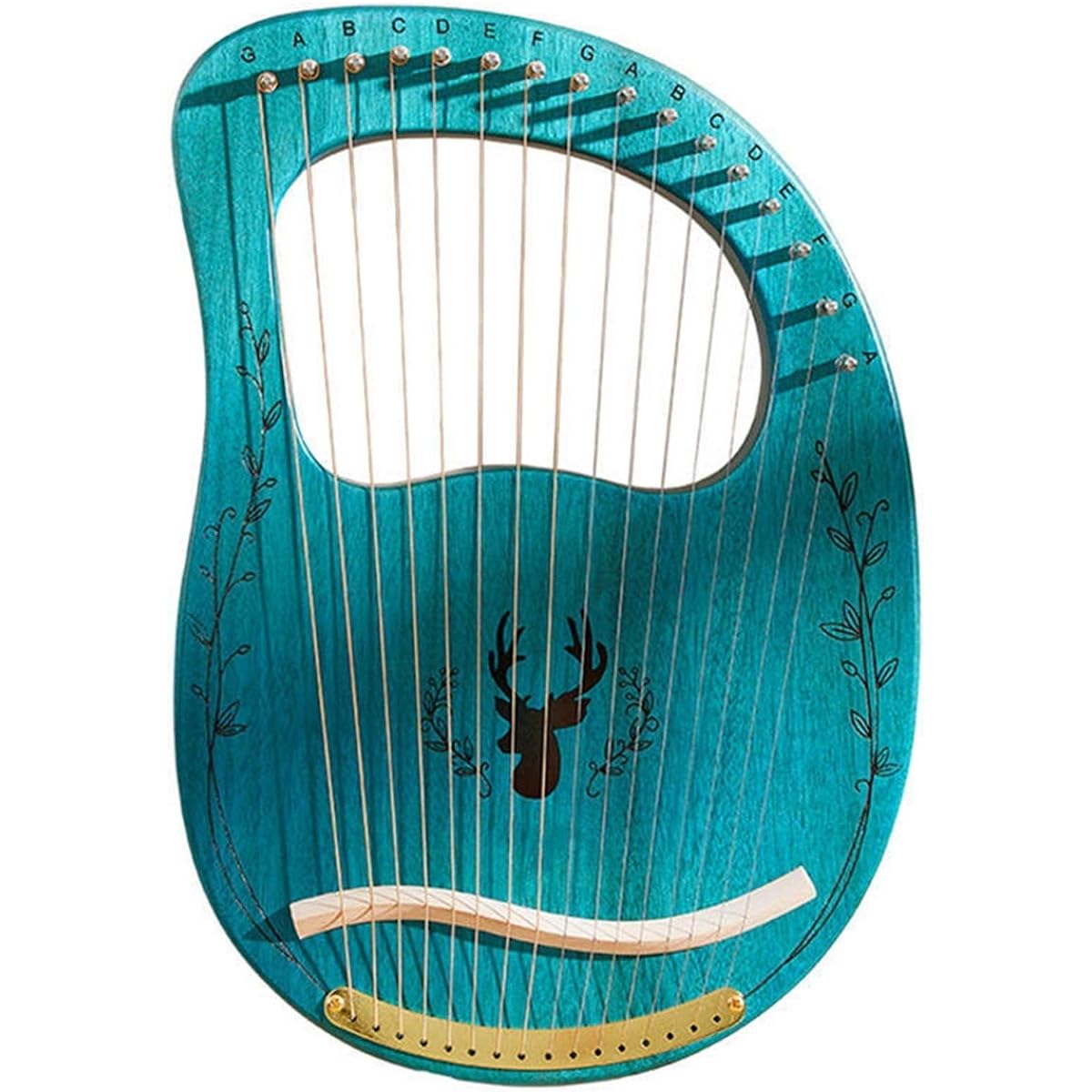 WowZza 19 String Wooden Xylophone Harp Instrument Harp Rhythm Beginner Wooden String Instrument