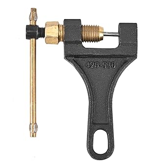 Trkimal Motorcycle 420 Standard Roller Chain 132 Links + Chain Breaker 50cc 70cc 90cc 110cc 125cc Dirt Pit Bike ATV Quad Go Kart Scooter Mini Bike