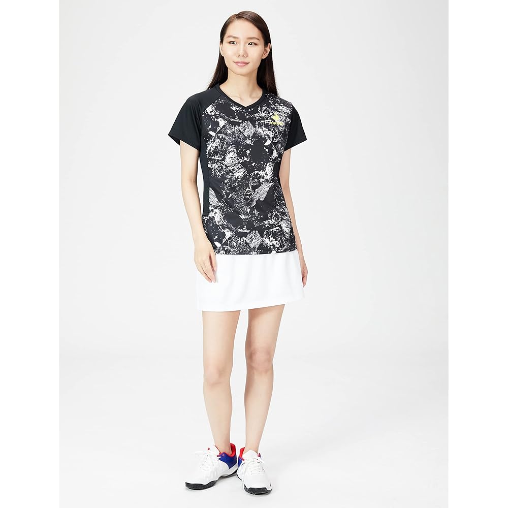 [Le Coq Sportif] Women's Short Sleeve Shirt Tennis UPF30