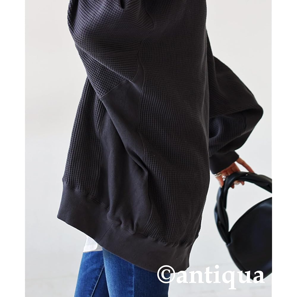 [antiqua] Side Rib Pullover Sweatshirt Women's Long Sleeve NA-00439