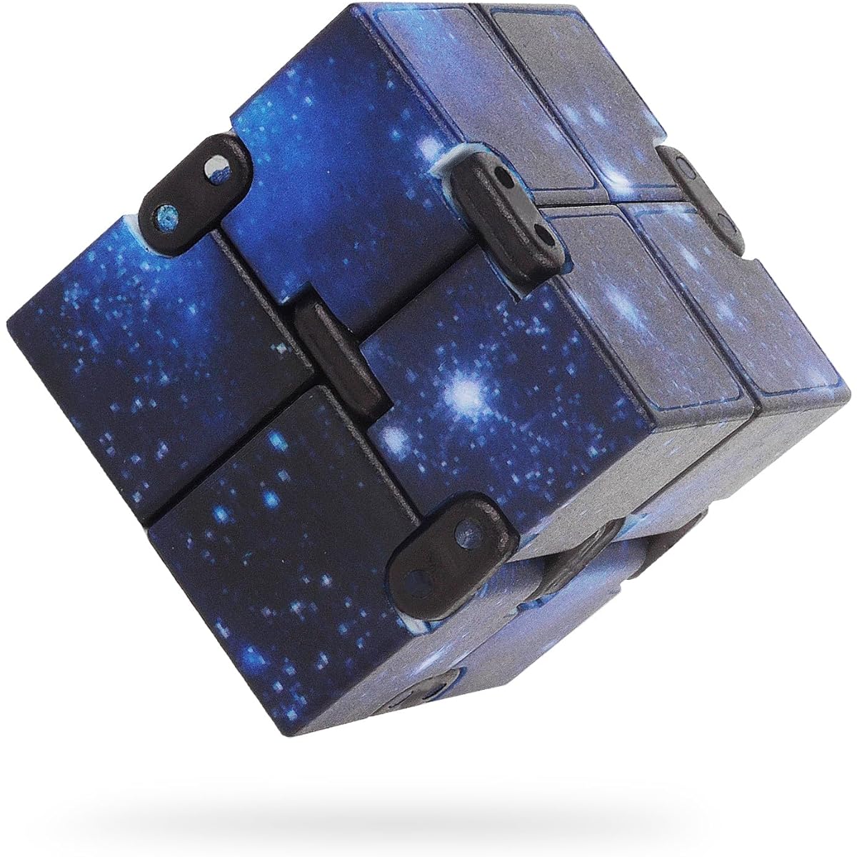 Fidget Infinity Cool Cube Toys: Fidget Toys Handheld Magic Cube Cool Stuff Gadgets Unique Birthday Gifts for Boys Girls Kids Adults Anxiety Stress Relief Sensory Toy Finger Cube Blue