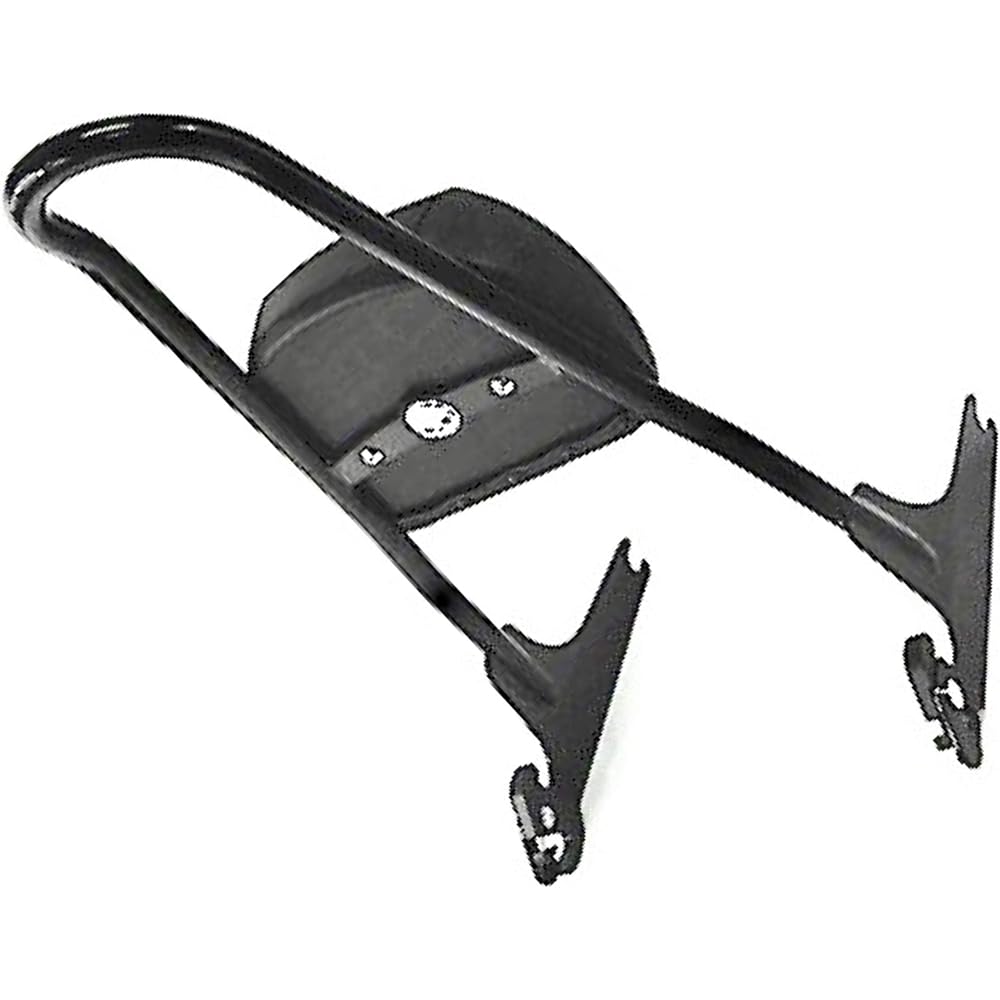 Black Tall Quick Release Passenger Detachable Backrest Street Bob Low Rider S Super Wide Glide 2006-2017 Reference Pad 52631 07 One Piece Seaver Upright # 52300046A