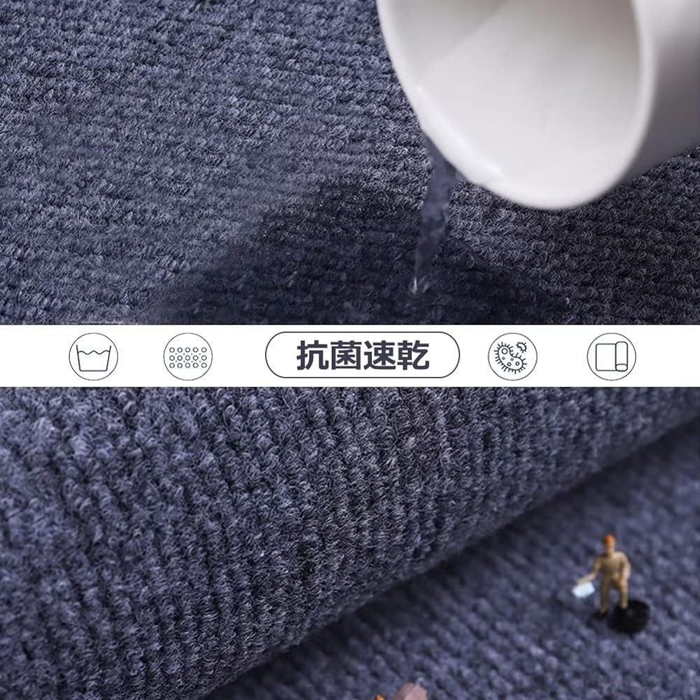 MMETARO Corridor Rug Width 80cm Carpet Corridor Mat Rug Corridor Anti-slip Mat Long Mat Floor Protection Entrance Mat Washable Thick Soundproof Large Antibacterial and Odor Resistant Stylish