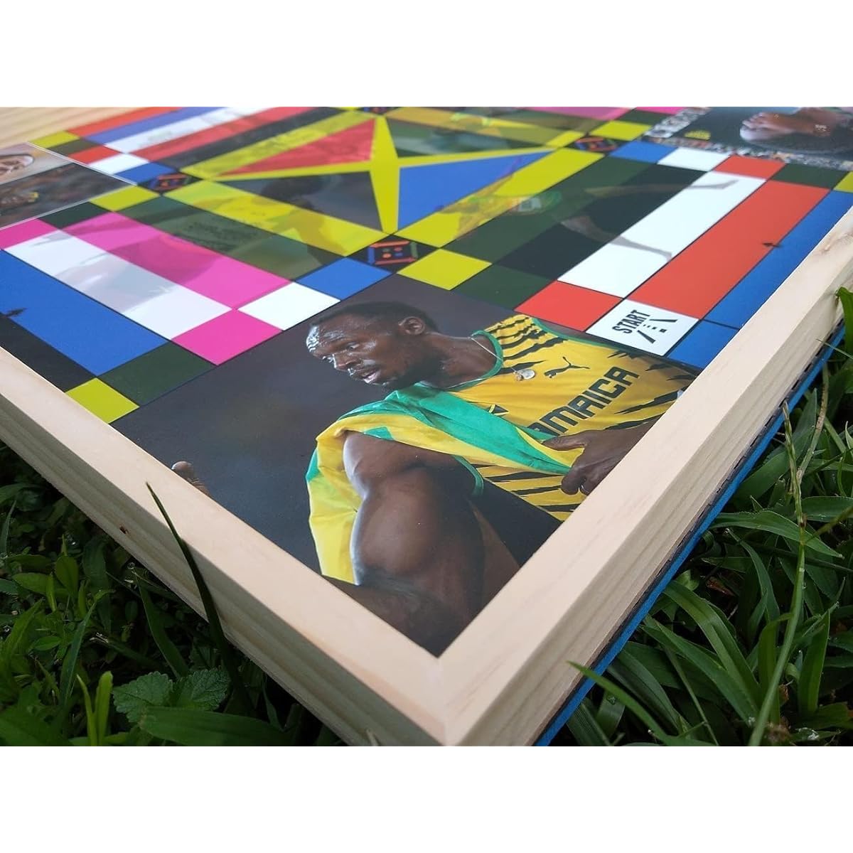 Jamaican Ludo Legendary Athletes Edition | 24" x 24" Board Game | Family Game Night Activity | Fun and Easy Multiplayer Entertainment (Rudy/Rudy/Rudy)
