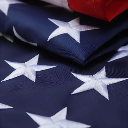 American Flag,American Flags 2.5x4 for Outside,The Strongest, Longest Lasting,US Flag,100% Made in USA,Deluxe Embroidered Stars, Heavy Duty Durable Flags Outdoor.