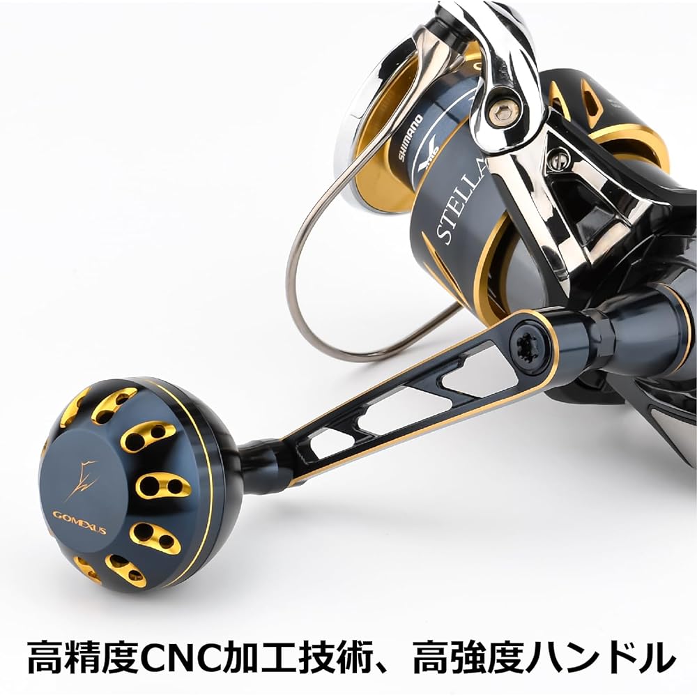 Gomexus CJ-SW-FA30 Stella SW Stradic SW Reel Handle for Shore Jigging 70mm Power Handle Carbon Handle Knob Easy to Reel
