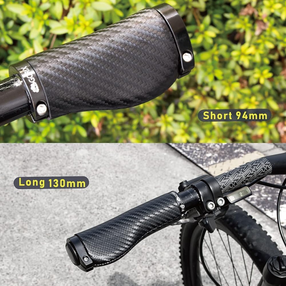 GORIX Bicycle Grip Carbon Style Grip (GX-BONC6) Cross Bike MTB Stylish Shock Absorption Anti-Slip…