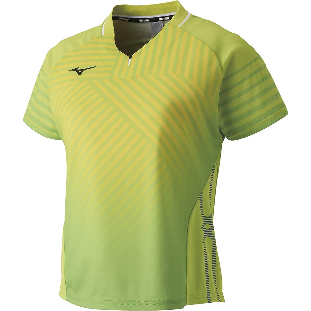 [Mizuno] Table Tennis Wear Game Shirt, Short Sleeve, Standard, Dynamotion Fit, Sweat Absorbent, Quick Drying, JTTA Officially Approved, 82JA9201 Women's