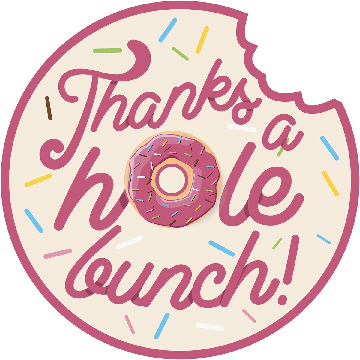 Mobiusea Creation Donut Party Supplies Stickers | 48 Waterproof Donut Stickers 2 Inch | Donut Theme Birthday Party Supplies for Kids Party Favors and Baby Shower Favors