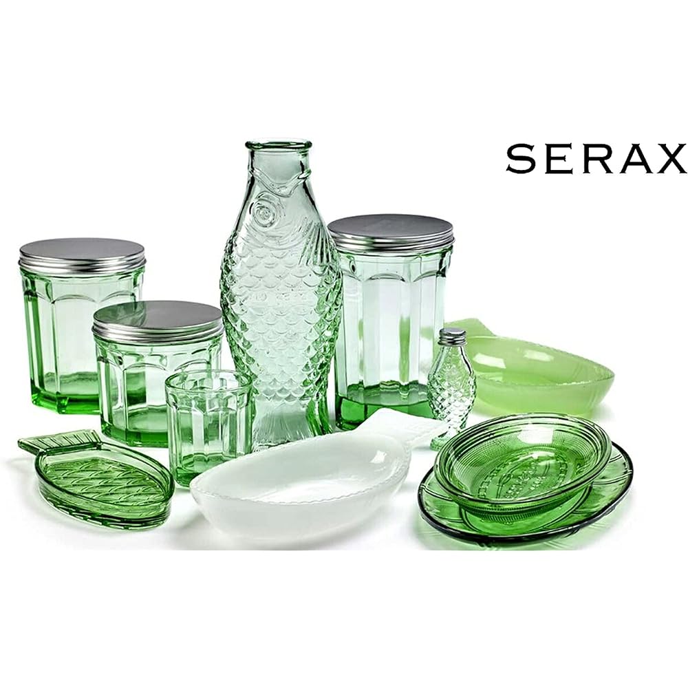 SERAX DISH OVAL FLAT SMALL TRANSPARENT GREEN TSB0816751
