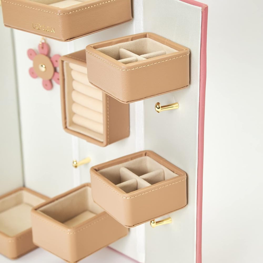 LAZY SUSAN Jewelry Box Flower L (Pink)