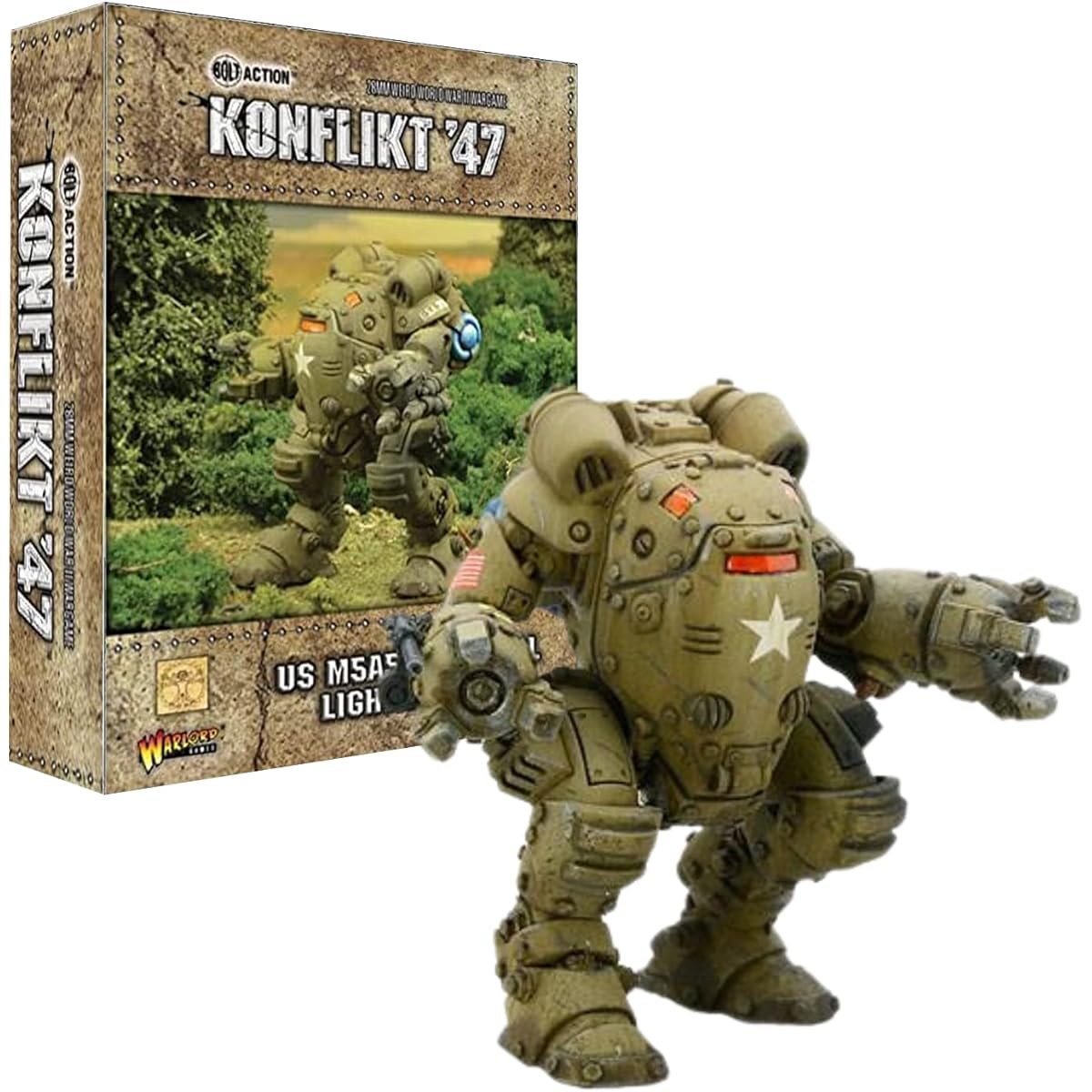 Warlord Games presents Bolt Action Konflikt '47 US M5A5/6 Jackal Light Walker 28mm Conflict '47 WWII Tabletop Miniature Model Miniature Wargaming