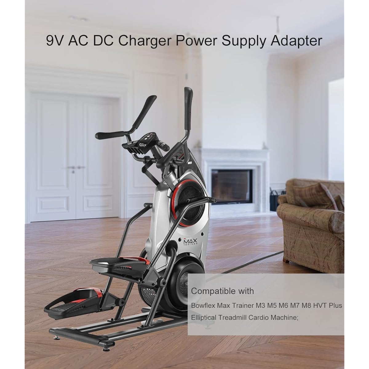 Bowflex Max Trainer M5 M3 M6 M7 M8 HVT Exercise Elliptical, Octane Fitness xR3 xR3c xR4 xR4c xR4ci xR6 xR6e xR6ce Q35e Q35c Q35ce Q35ce Q35ce Q37 Machine AC DC Charger Power