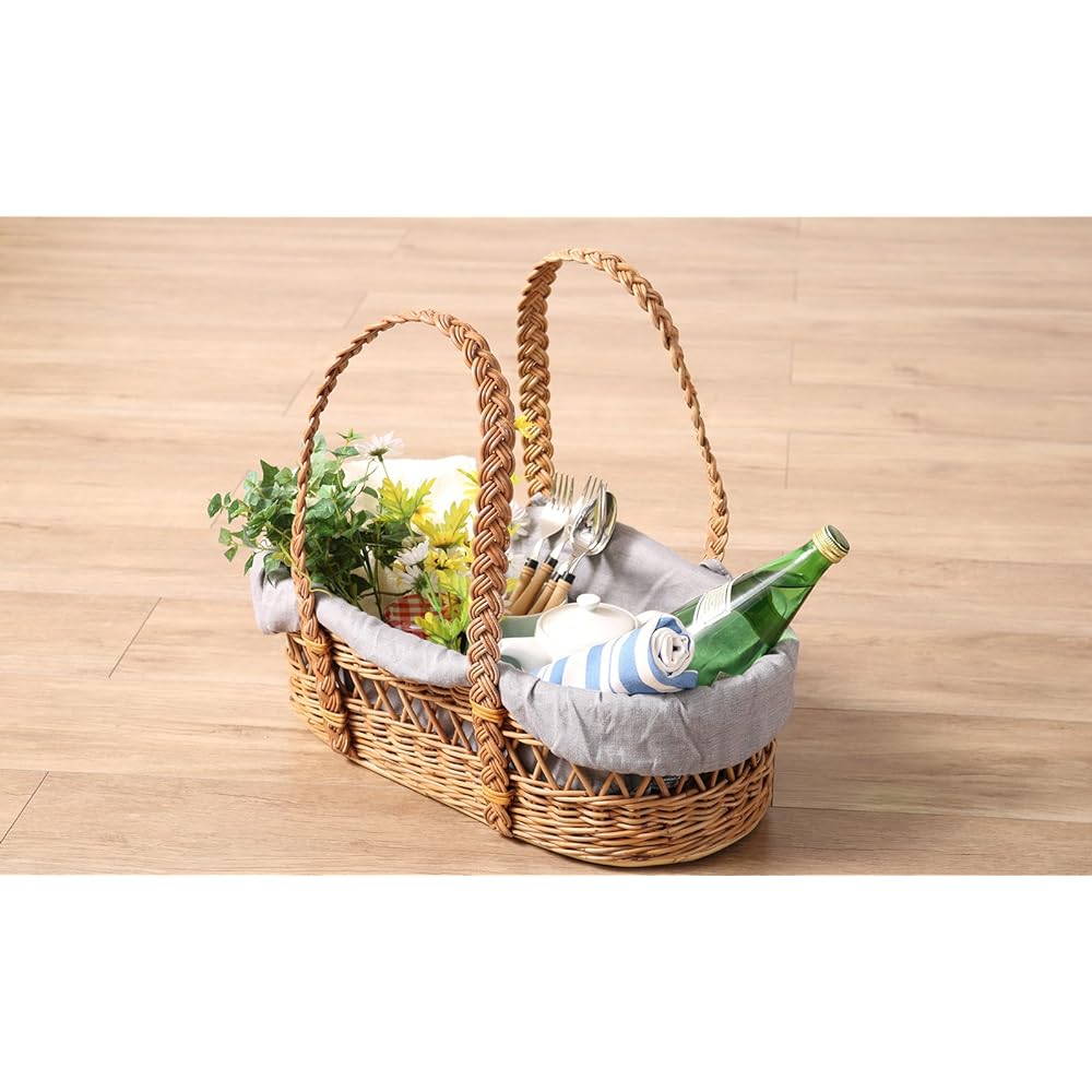 Sunflower Rattan Handbag Basket Natural Rattan Pet Carrier S Size GK130SME
