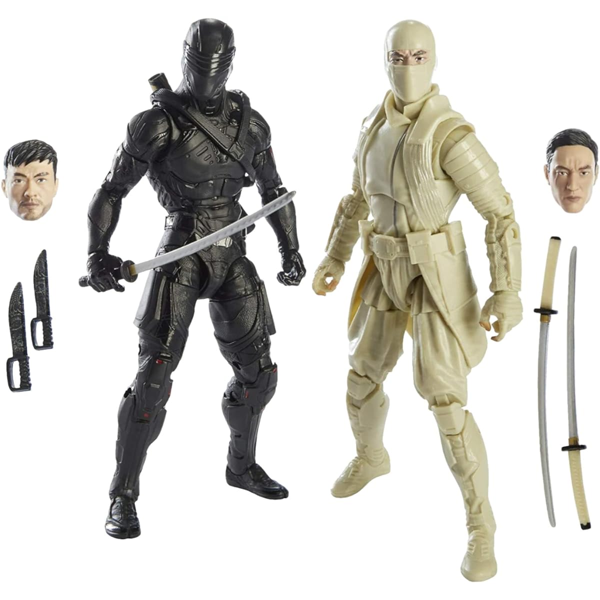 Hasbro G.I. Joe Classified Series 6-inch Storm Shadow and Snake Eyes Action Figure Bundle (2 Items)