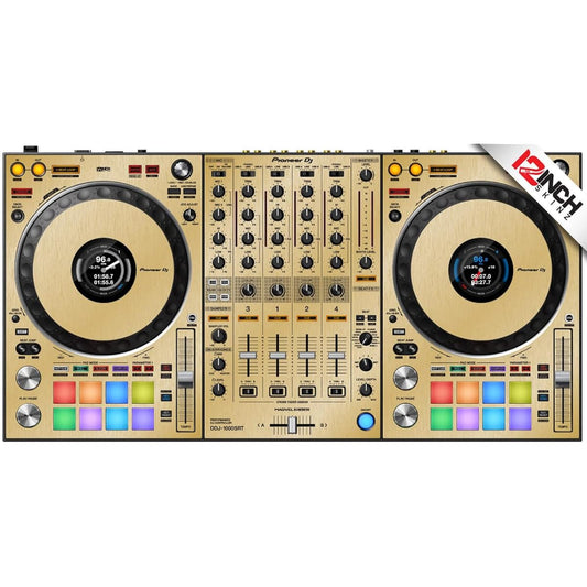 12inch SKINZ/Pioneer DJ DDJ-1000SRT SKINZ Metallics (Brushed Gold) [Skin for DDJ-1000SRT]