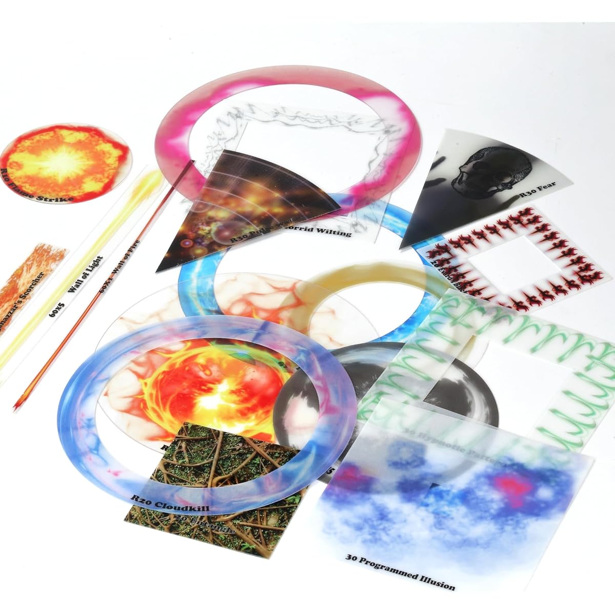 DND Accessories AOE Spell Effects Template D&D 5E Area of Effect Markers Dungeons and Dragons Starter Staff Pathfinder Warhammer Tabletop TTRPG Dungeons Master Christmas Gift for DND Lovers