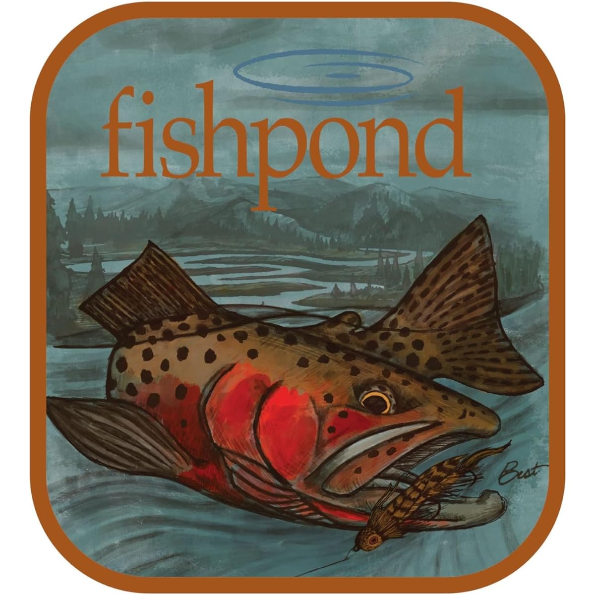fishpond drop off sticker 5 inch