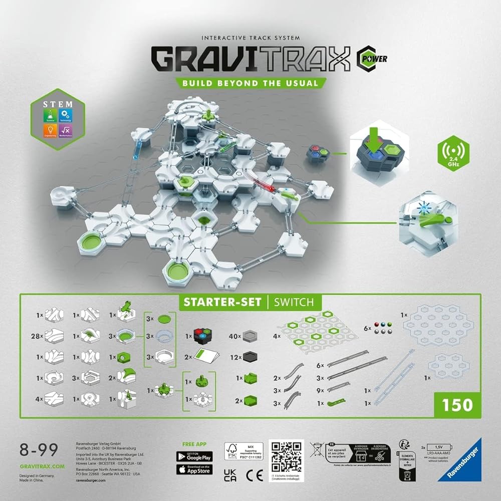 Ravensburger Marble Run (Slope Toy) GraviTrax POWER Starter Set 27274 7 (GraviTrax Power)