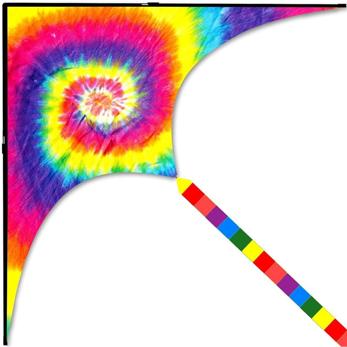 HENGDA KITE Colorful Vortex Kite for Kids and Adults, Easy to Fly, Excellent Fabric and Construction Design, Perfect for Square/Beach/Lawn/Park, Great Gift (31.5x63) Inch