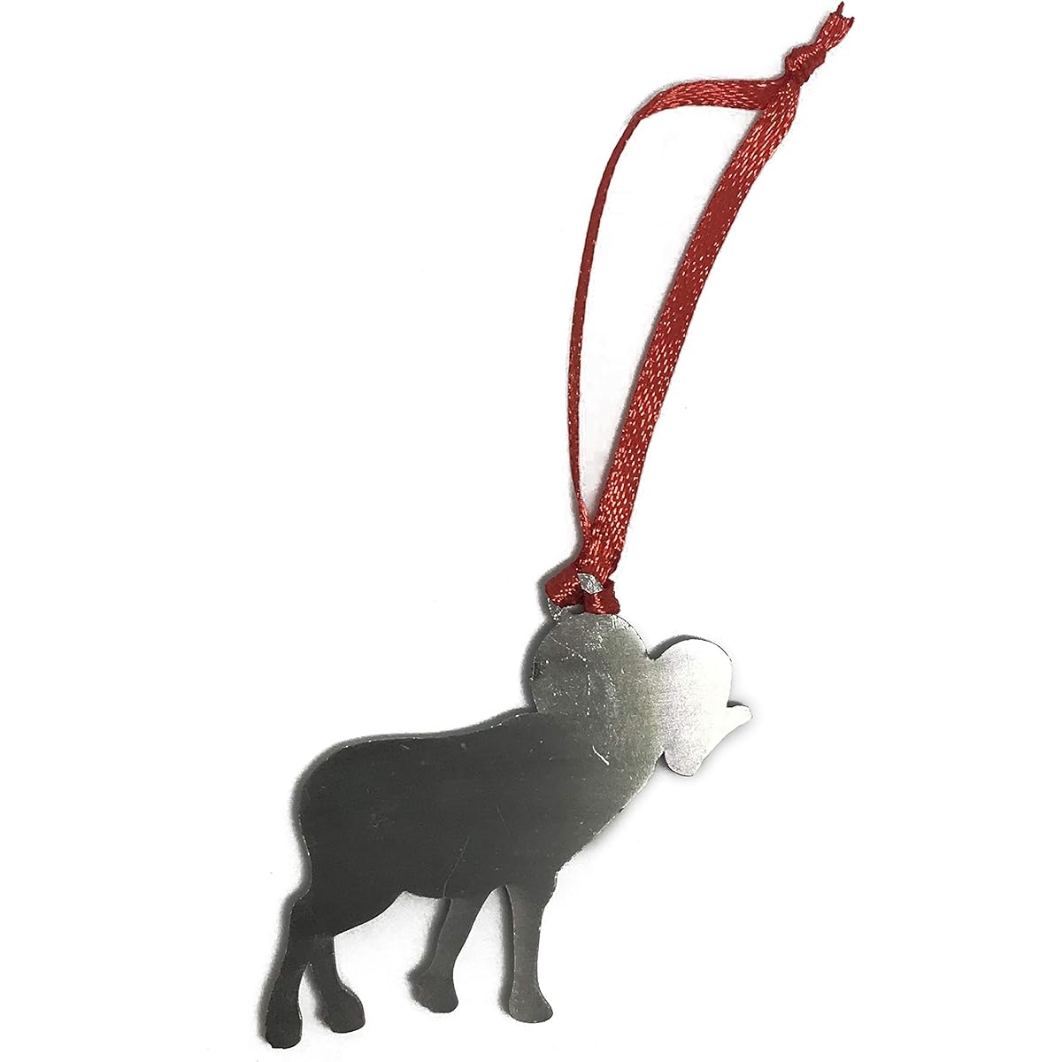 Wolf Sheep Christmas Ornament Pewter Charm Decoration Travel Souvenir Lamb Animal Nature Theme Miniature Ornament