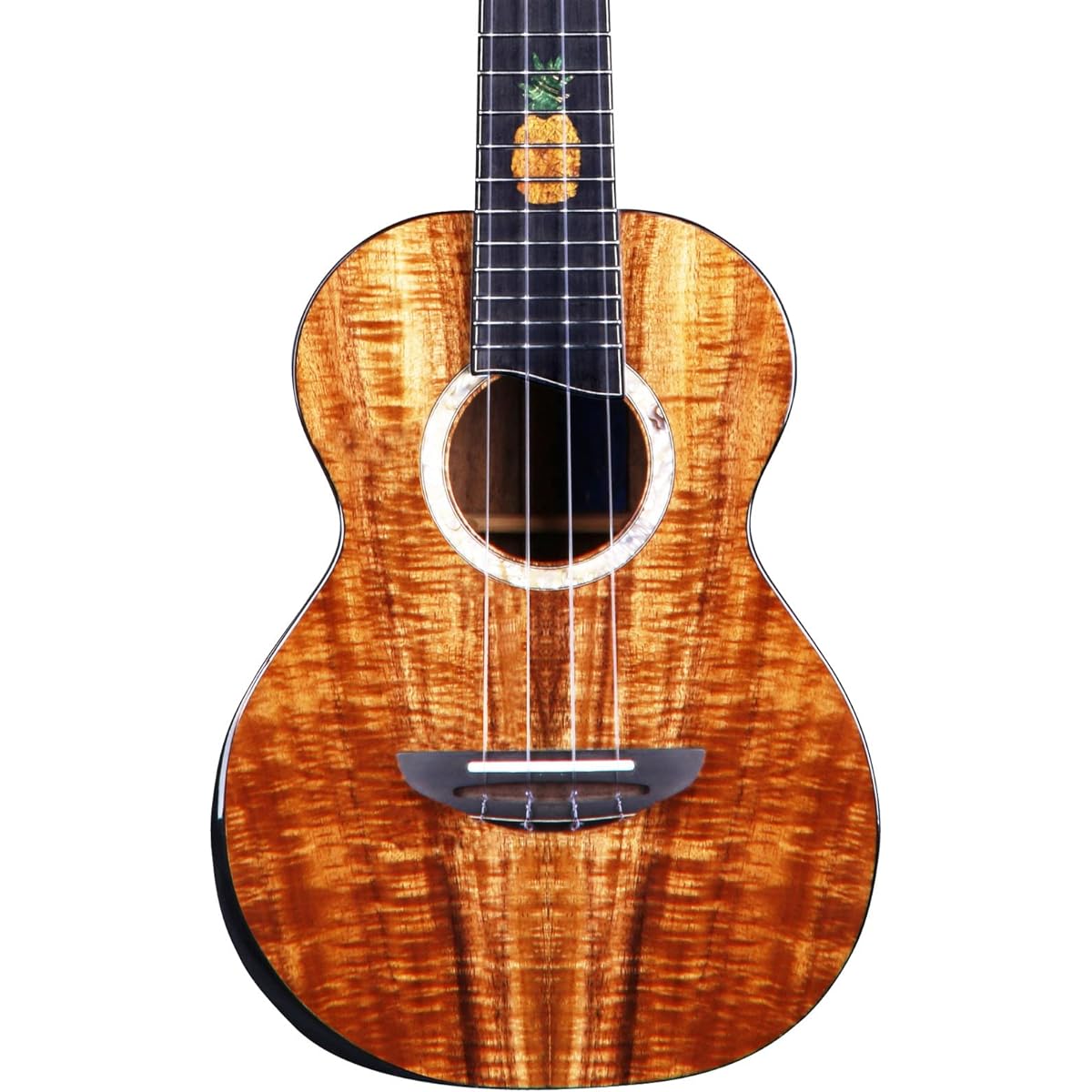 Riobo Ukulele Tenor 26 inch Professional Instrument Tenor Size Hawaii Ukulele Pineapple Solid Wood Hawaii Ukulele High Gloss Accessories: Ukulele Case, Strap, Capo, Tuner, 10mm Thick Backpack (Tenor)