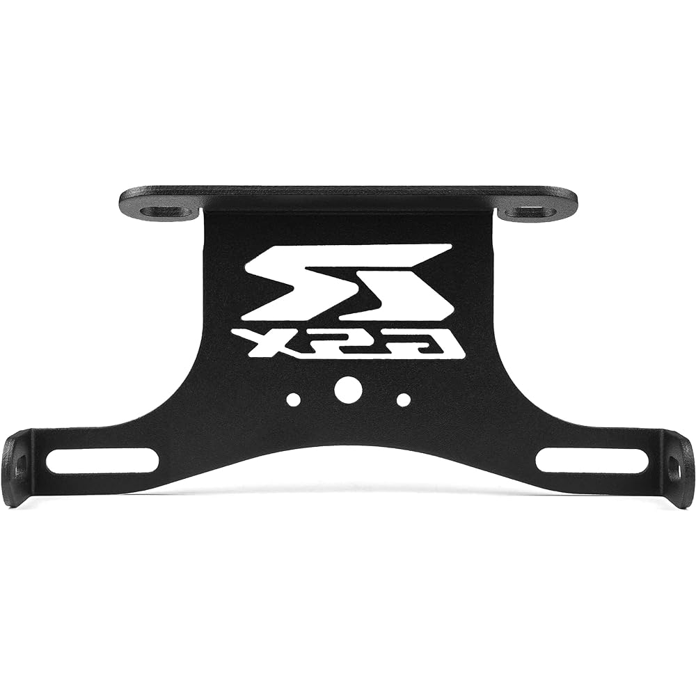 Crater 2006 2007 2008 2009 2010 Suzuki GSXR 600 / 750 Fender Eliminator License Plate Holder Tie Detail Billet Aluminum Motorcycle Black.