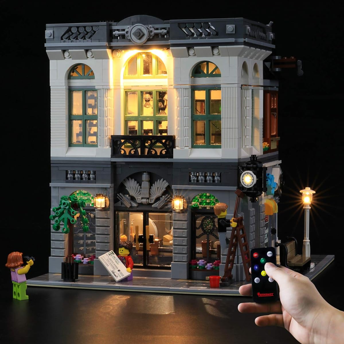 BRIKSMAX LED Light Kit for Creator Expert Brick Bank - Compatible with Lego 10251 (LEGO Set Not Included)