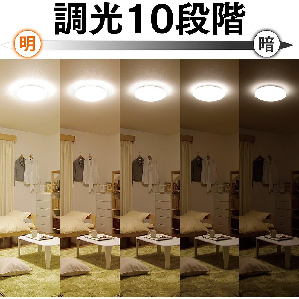 Iris Ohyama LED Ceiling Light Dimmable Color Adjustable Type ~8 Tatami CL8DL-N1AZ