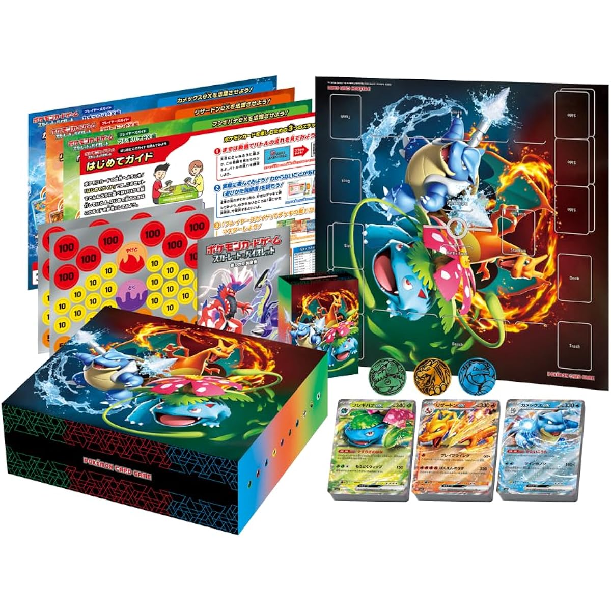 Pokemon Card Game Scarlet & Violet Special Deck Set EX Venusaur, Charizard, Blastoise